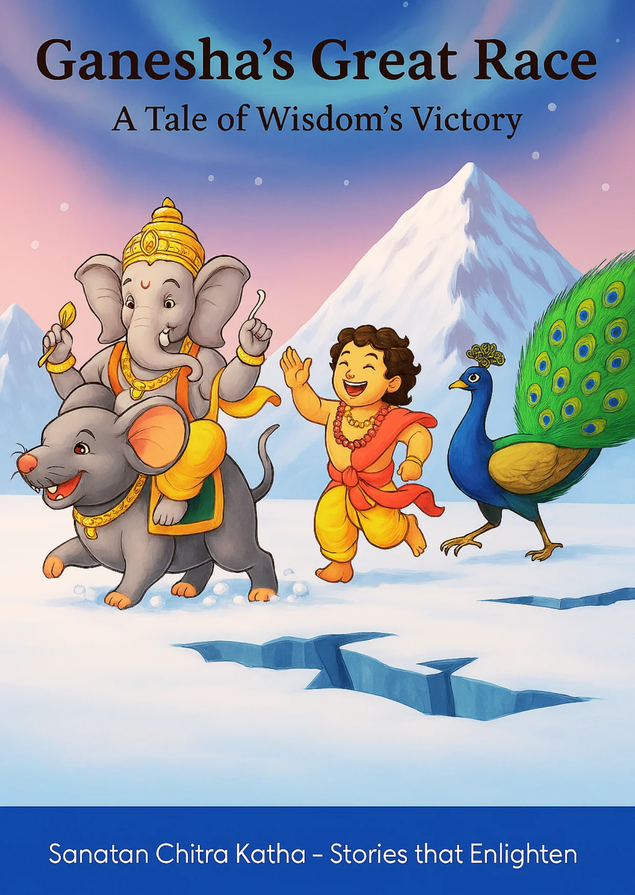 Lord Ganesha's Great Race illustrated children's storybook cover